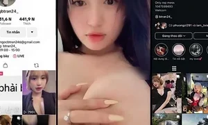 SexViet Tiktoker ngbtran24_ Genzsex Vú siêu khủng lộ clip thủ dâm show hàng